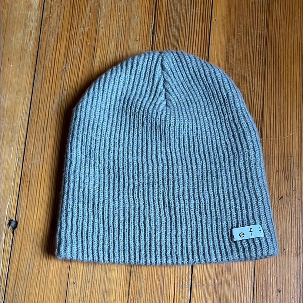 Neff Gray Ribbed Beanie